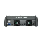 پنل پشت پاورمیکسر دایناکورد PM 600-3 با خروجیهای اسپیکر و فن خنککننده