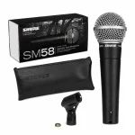 میکروفون شور SM58 همراه جعبه، کیف و گیره پایه