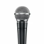 نمای نزدیک کپسول و توری میکروفون وکال SHURE SM58