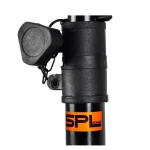نمای نزدیک قفل تلسکوپی و لوگوی پایه باند SPL مدل SP-P1